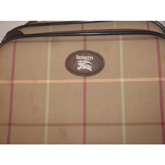 Burberry Vintage MOD Brown Plaid Print Bag - Picture 9 of 12